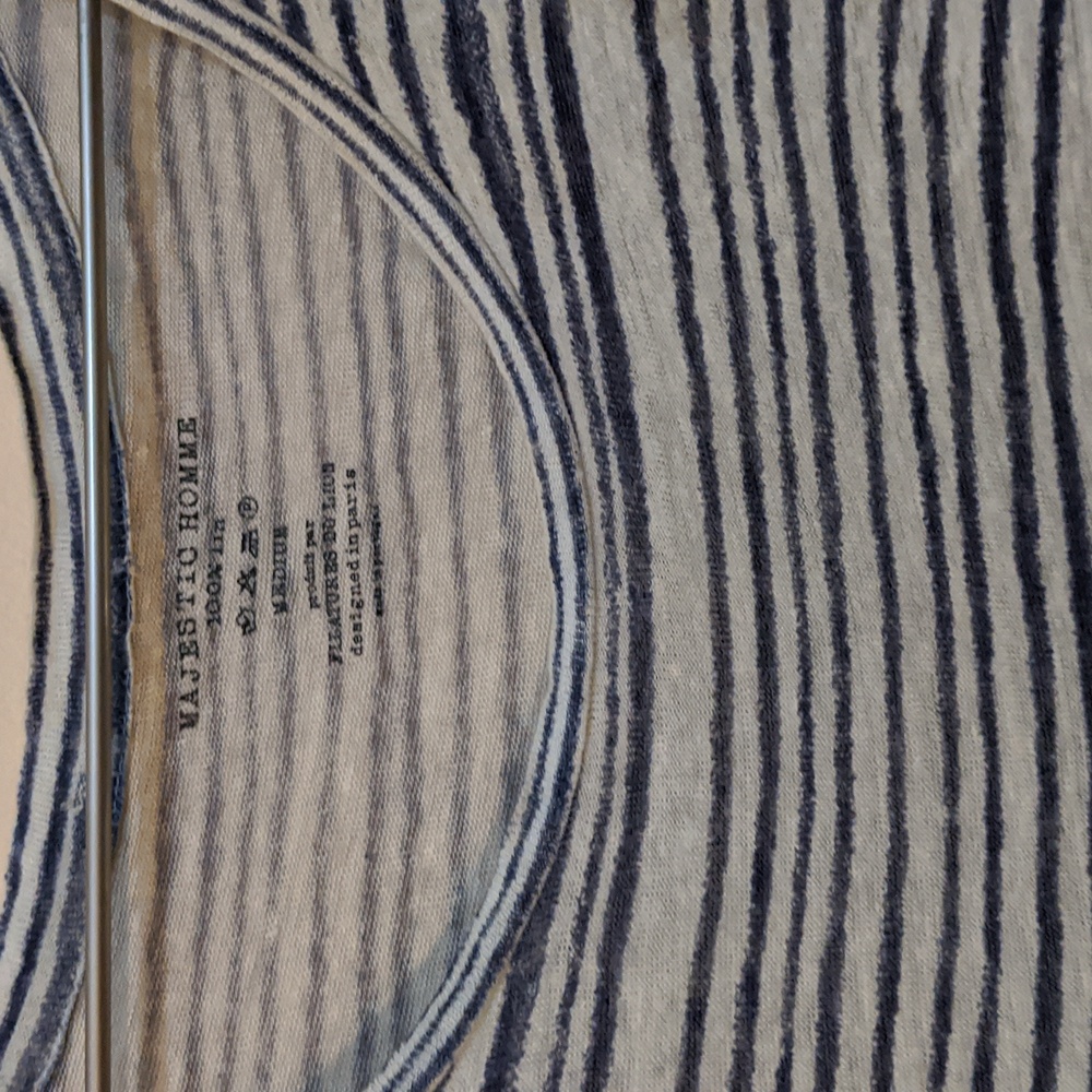 Majestic Filatures 100% linen striped tee - Picture 2 of 4